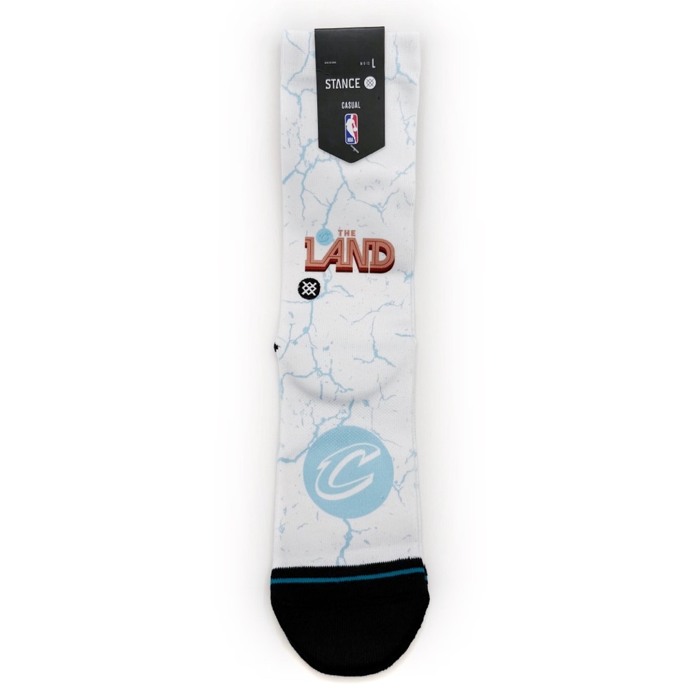 Stance Cleveland Cavaliers The Land Crew Socks Mens Large NBA City Edition 22/23